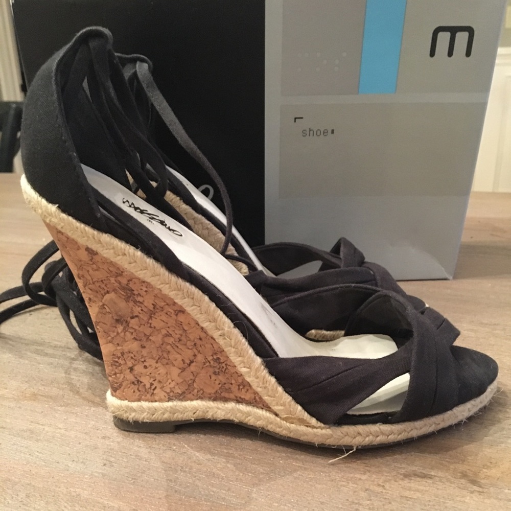 Mossimo Presta Ankle Tie Sandal Wedges